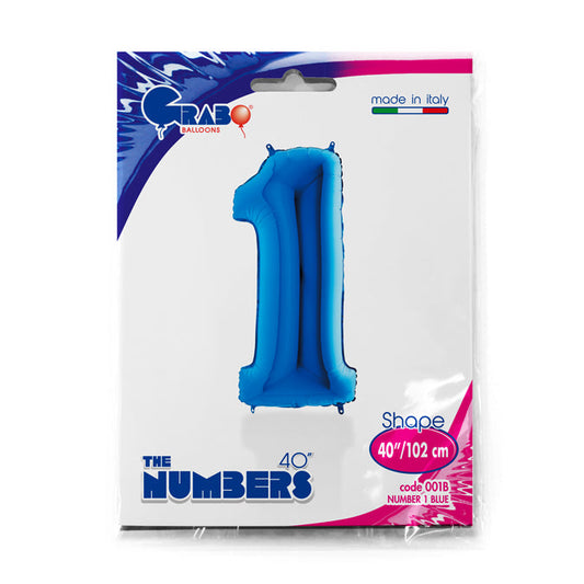 numero 1 blue 40"/102cm