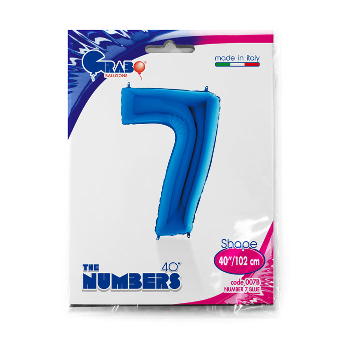 numero 7 blue 102cm