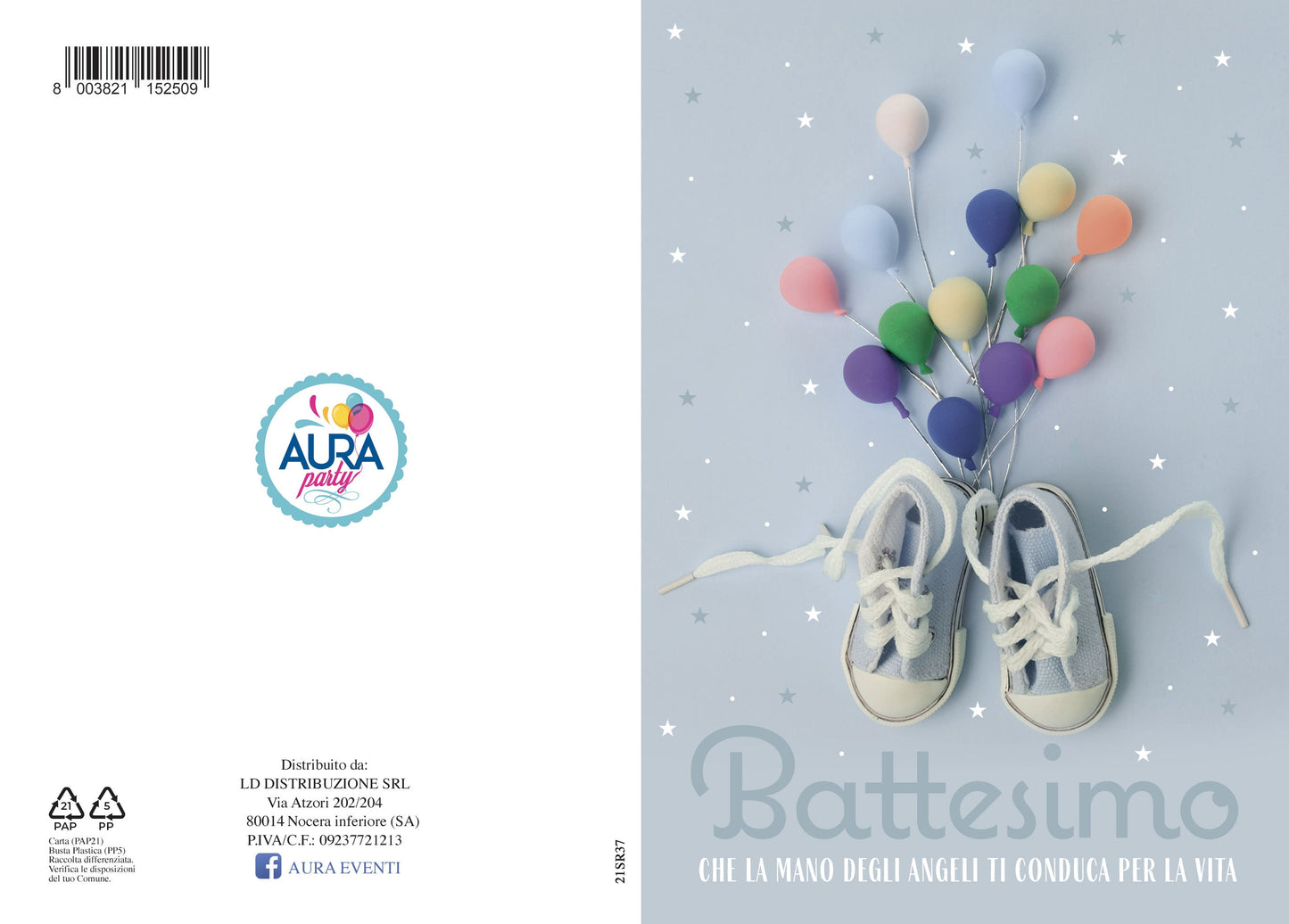 biglietto battesimo azzurro porta soldi