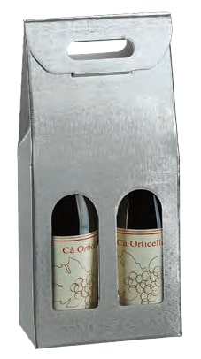 2 bot.f.180x90x385mm seta argento