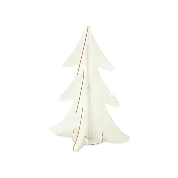 albero h.355 sfere bianco