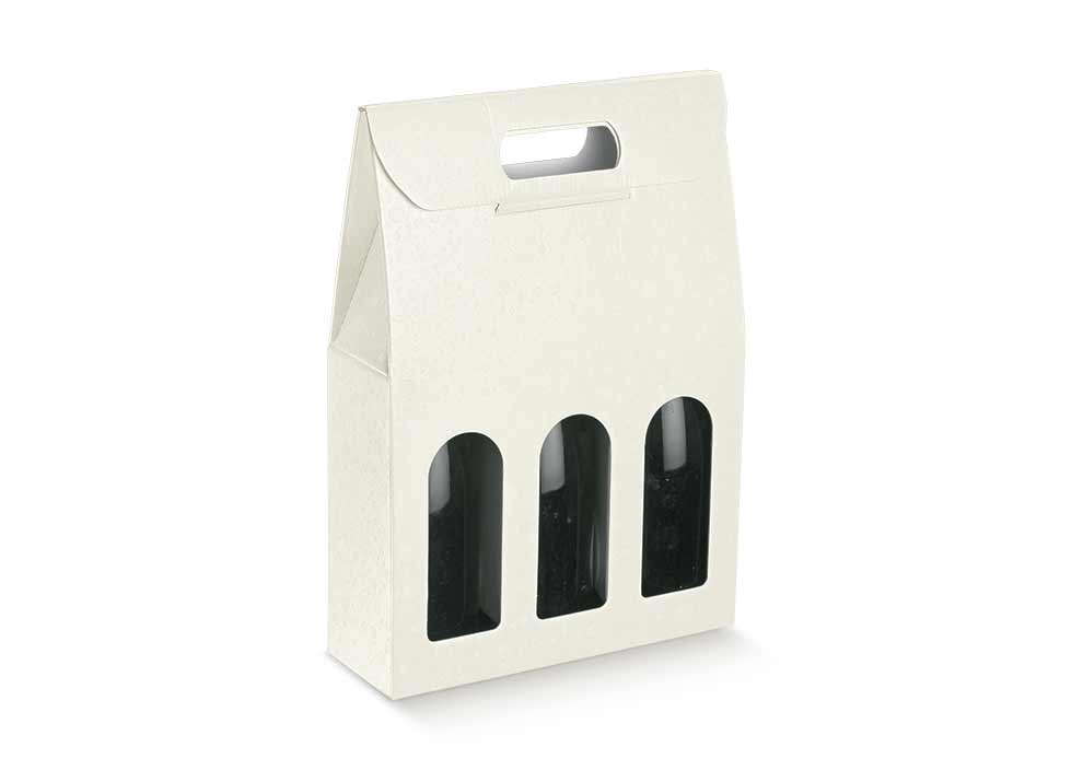 3 bottiglie f.to 270x90x385mm sfere bianche