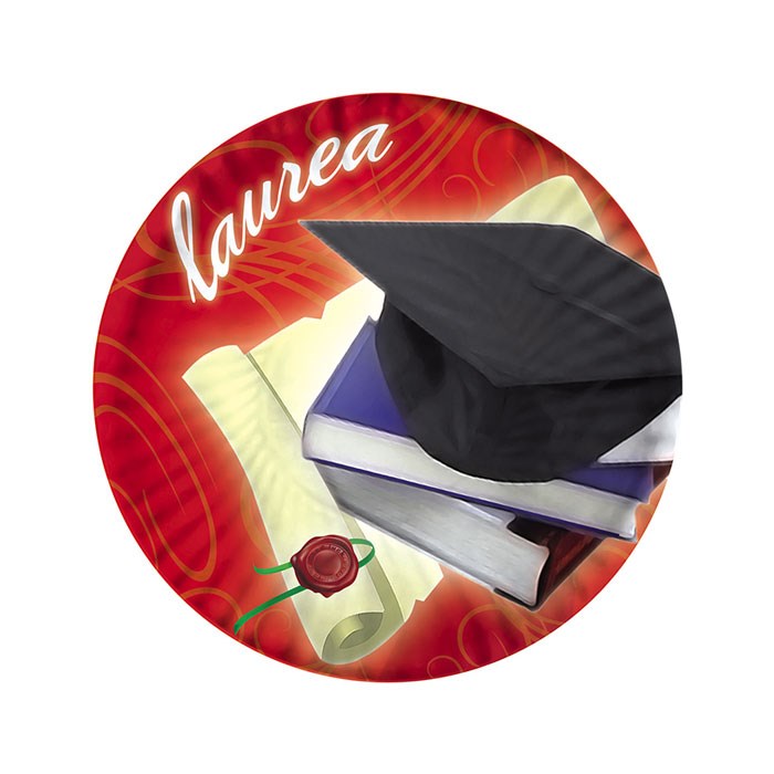 10 Piatti diametro 18cm Laurea