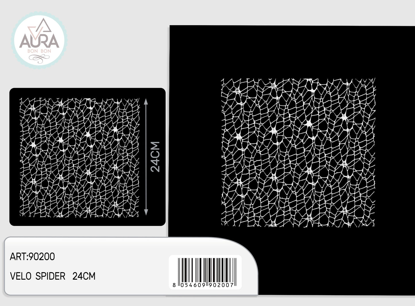 Velo spider quadrato 25pz bianco