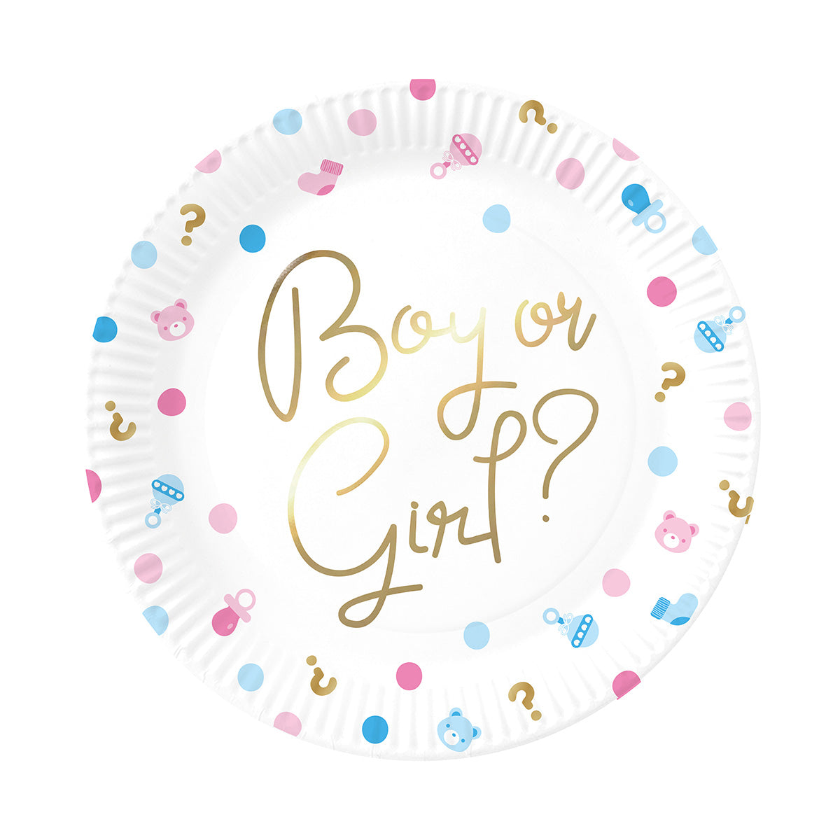 8 piatti boy or girl 20cm