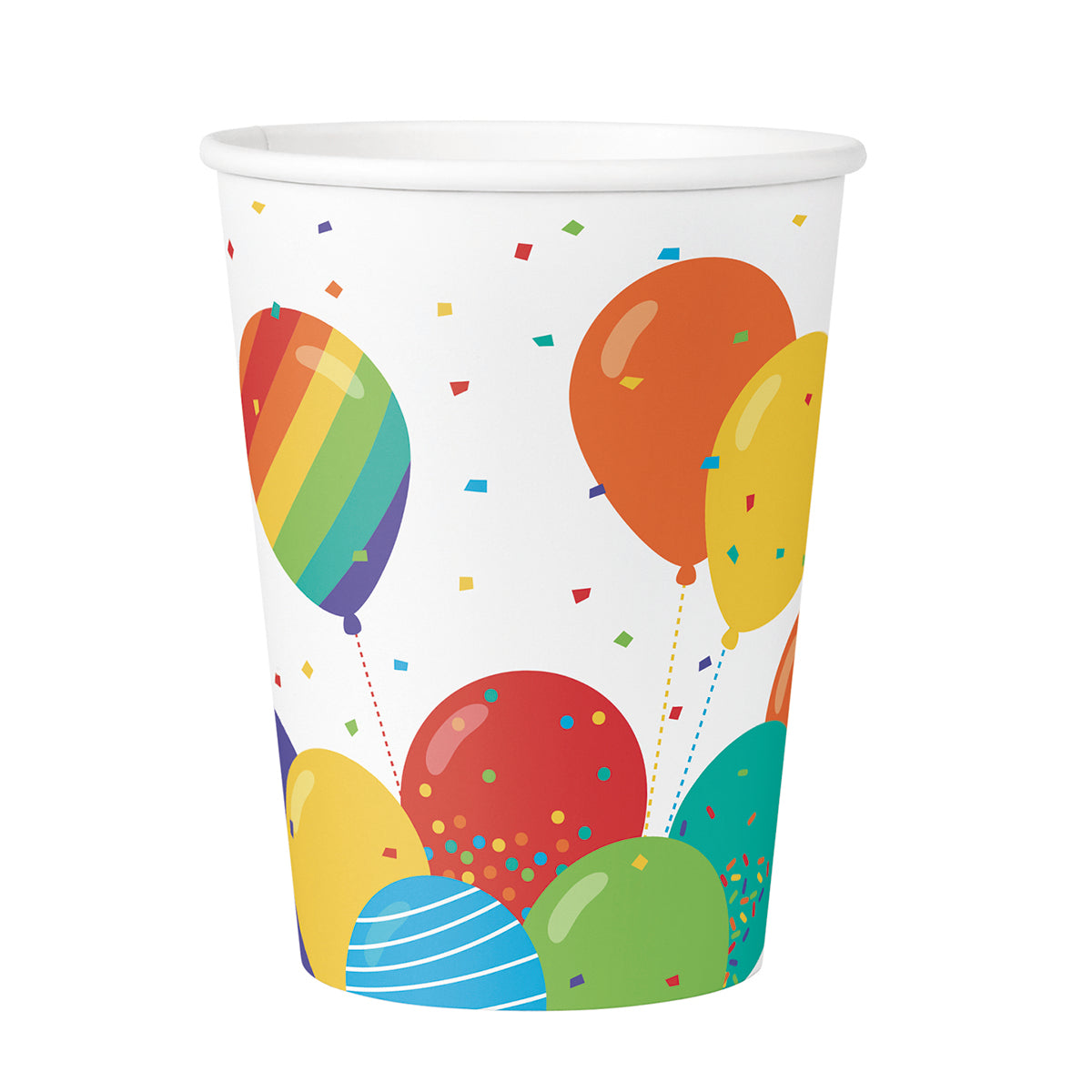 8 bicchieri happy birthday multicolore