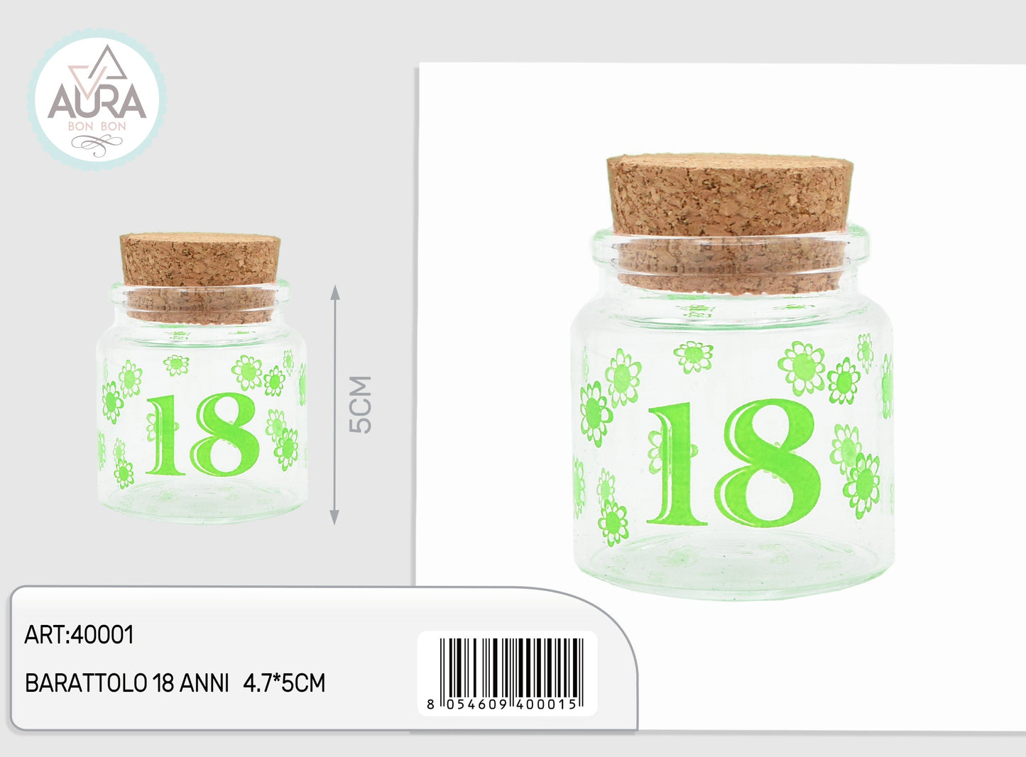 Barattolo 18 anni verde