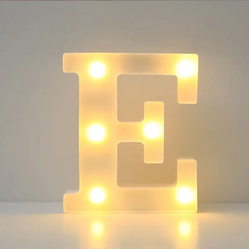 Lettera led E