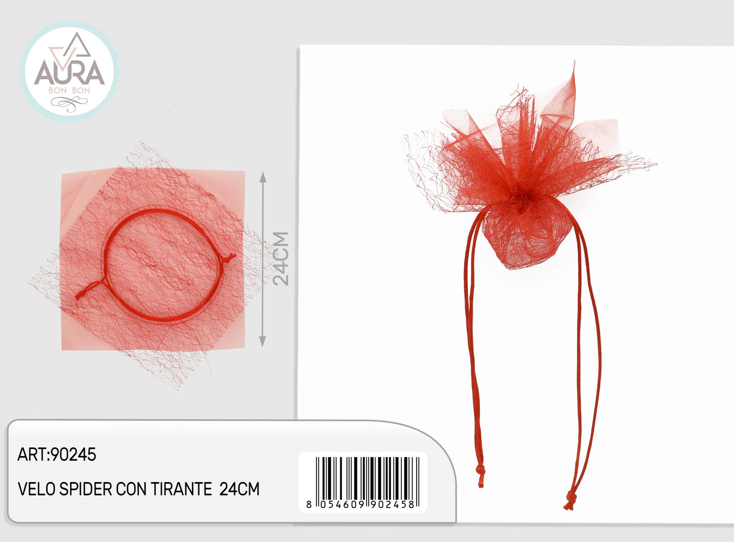 VELO SPIDER CO TIRANTE ROSSO