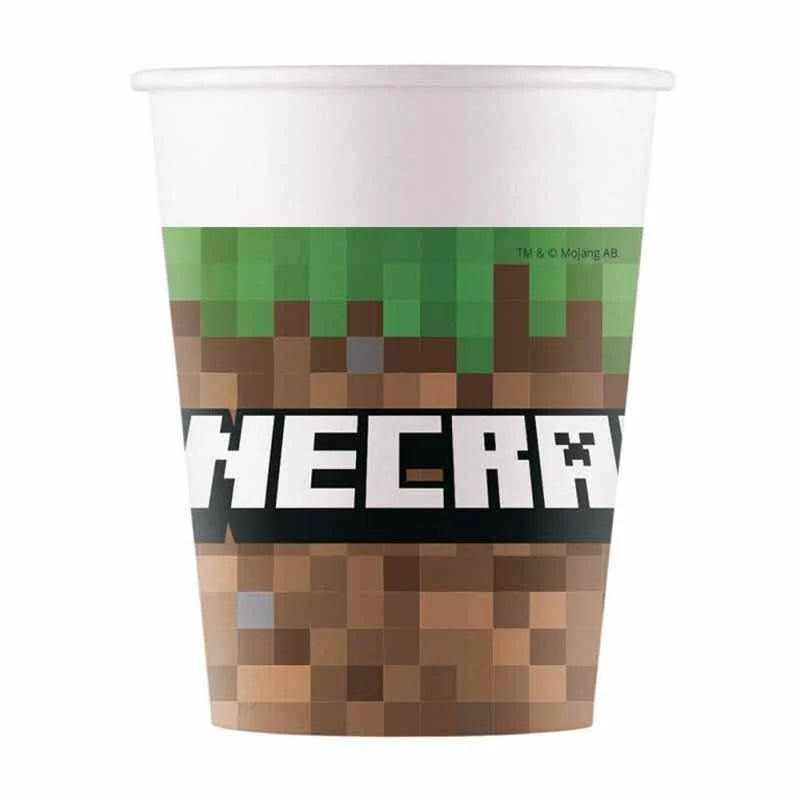 Bicchiere carta 8 pz FSC Minecraft
