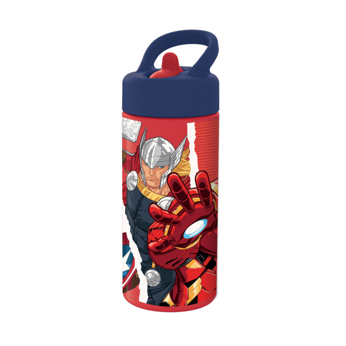 Avengers borraccia con cannuccia playground 420ml