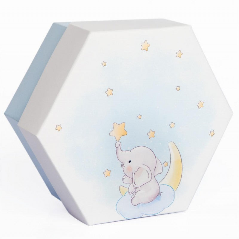 box elefantino azzurro