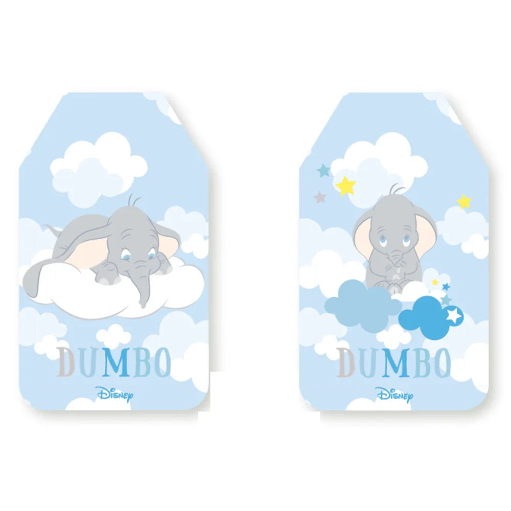 Biglietti per bomboniere 70x40mm Dumbo azzurri 16pz