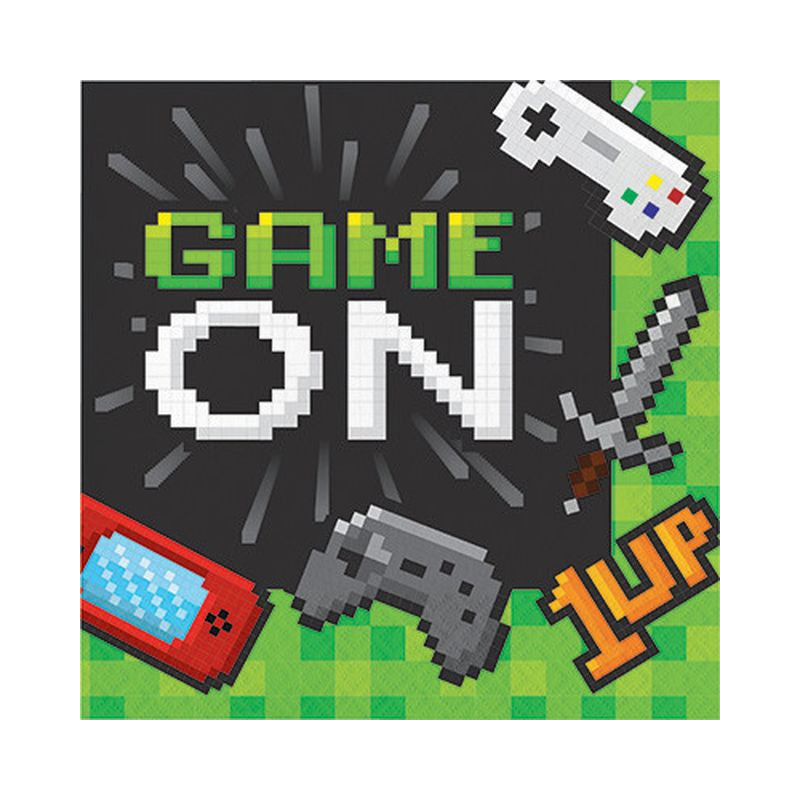 Tovaglioli "Game on" 16pz 32,7x32,7cm