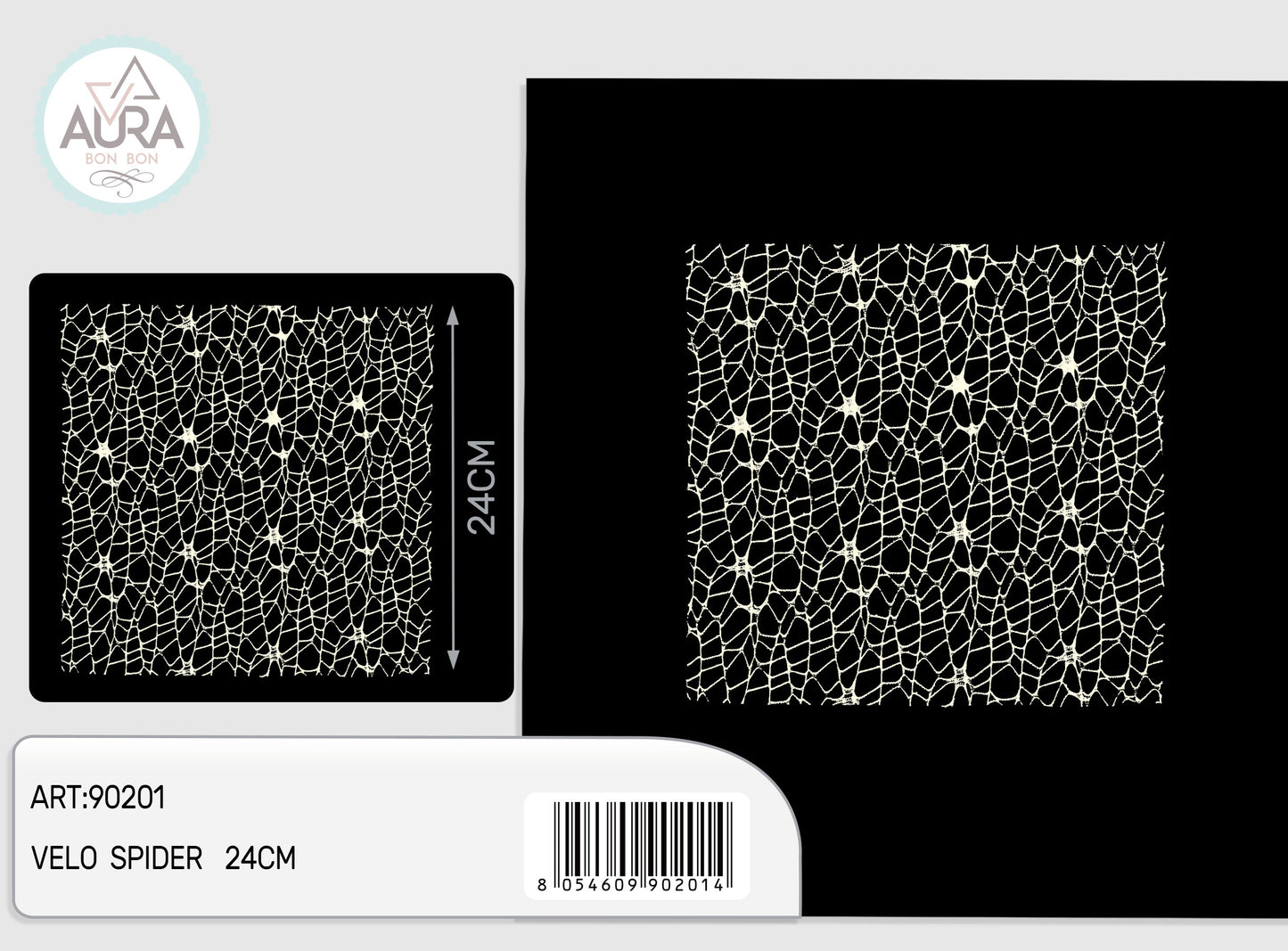 velo spider quadrato 25pz crema