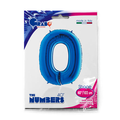 numero 0 blue 102cm