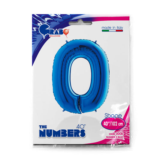 numero 0 blue 102cm