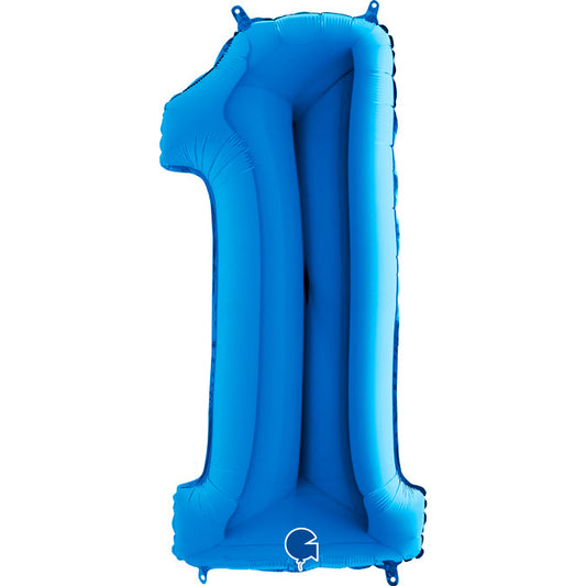 numero 1 blue 40"/102cm