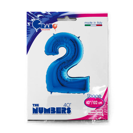 numero 2 blue 102cm