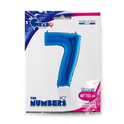 numero 7 blue 102cm