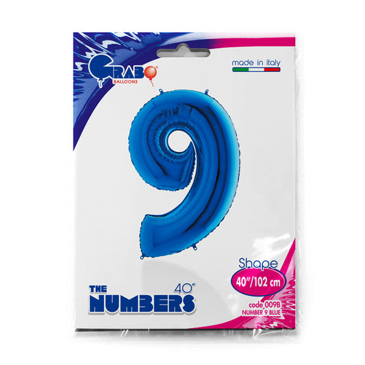 numero 9 blue 102cm