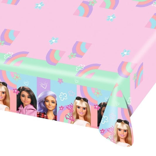 Tovaglia in carta Barbie Sweet Life 120x180cm
