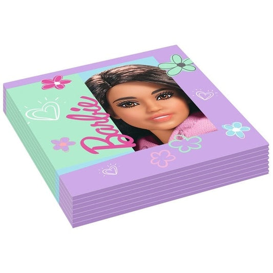 16 tovaglioli Barbie Sweet Life 33x33cm