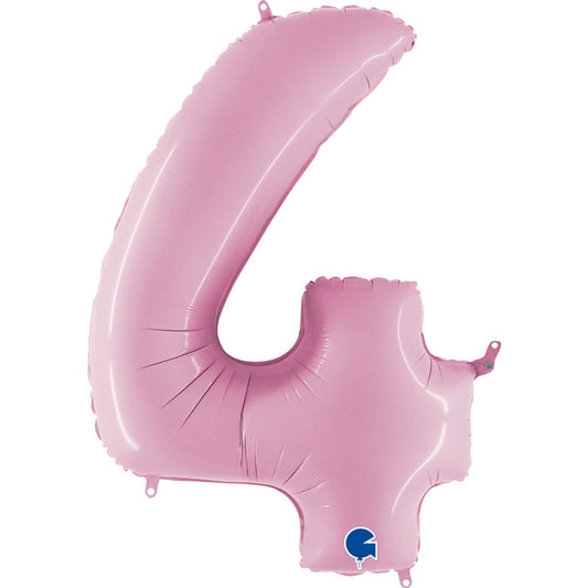 numero 4 foil 100cm/40inch rosa