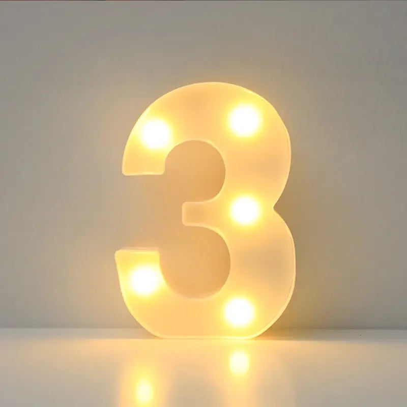 Numero luminoso LED 3 – 4x22cm