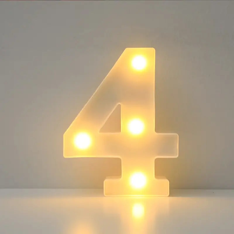 Numero luminoso LED 4 – 4x22cm