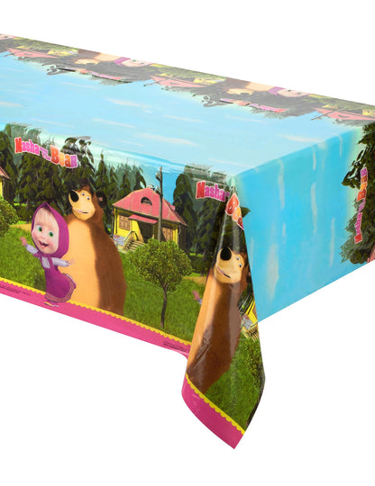 Tovaglia in plastica 120x180cm Masha e Orso
