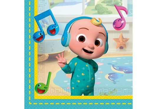 Tovagliolo 33x33cm 2 veli 20pz * Cocomelon