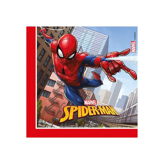 Tovagliolo 33x33cm 20pz FSC  Spiderman Crime Fighter