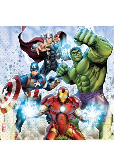 tovagliolo 33x33cm 20pz fsc * avengers infinity sto
