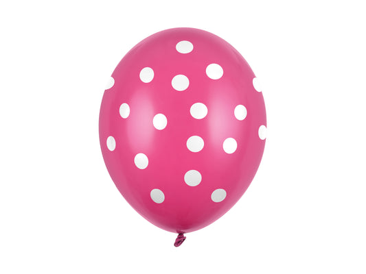 Balloons 30cm pois Pastel HotPink
