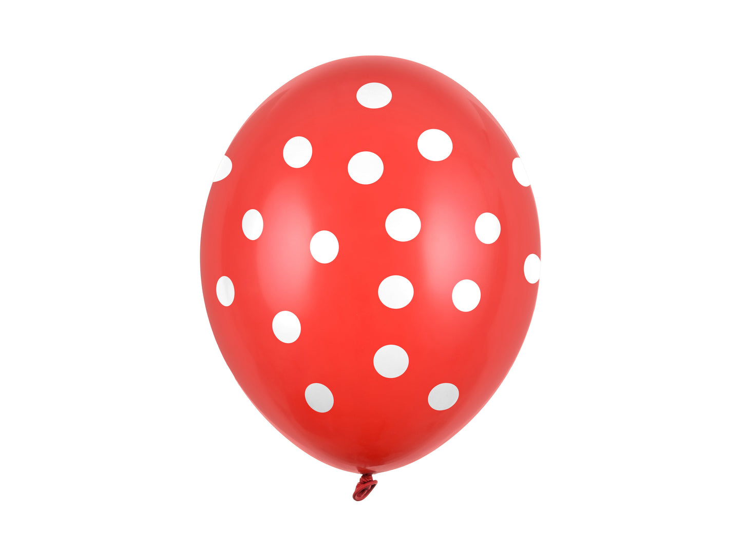 Balloons 30cm pois Pastel PoppyRed 6pz