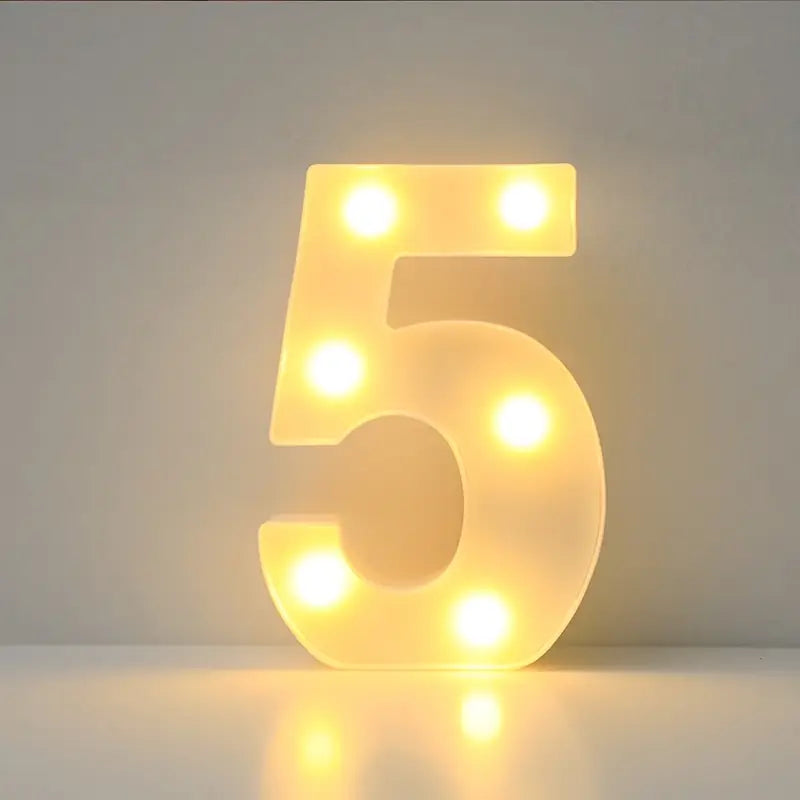 Numero luminoso LED 5 – 4x22cm