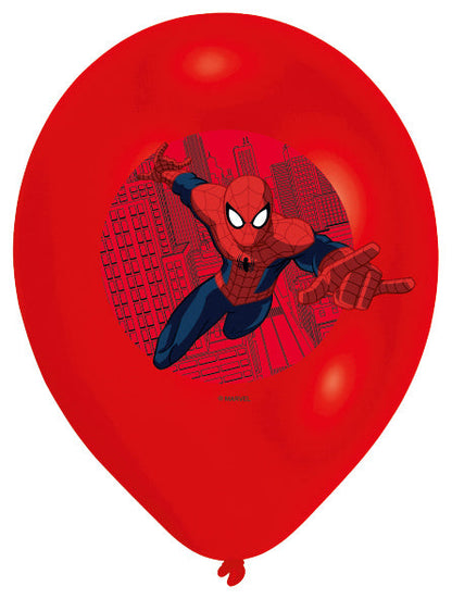 6 palloncini Spiderman in azione 27,5 cm