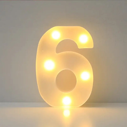 Numero luminoso LED 6 – 4x22cm