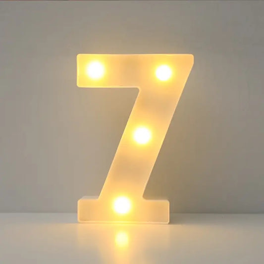 Numero luminoso LED 7 – 4x22cm