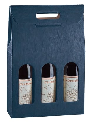 3 bottiglie f.to 270x90x385mm juta blu