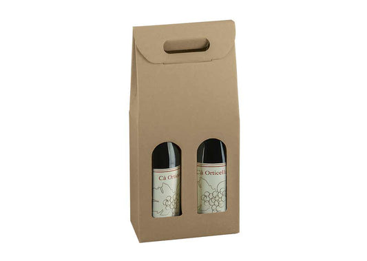 2 bottiglie f.180x90x385mm avana