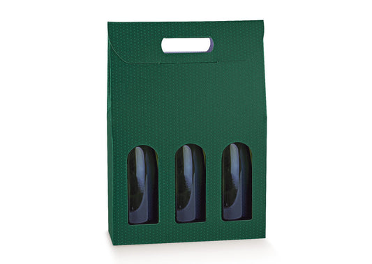 3 bottiglie f.to 270x90x385mm spot verde