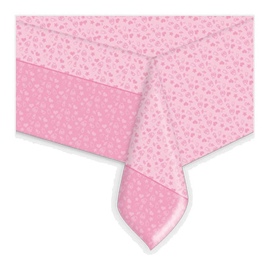 Tovaglia in plastica 140x270cm Baby Rosa