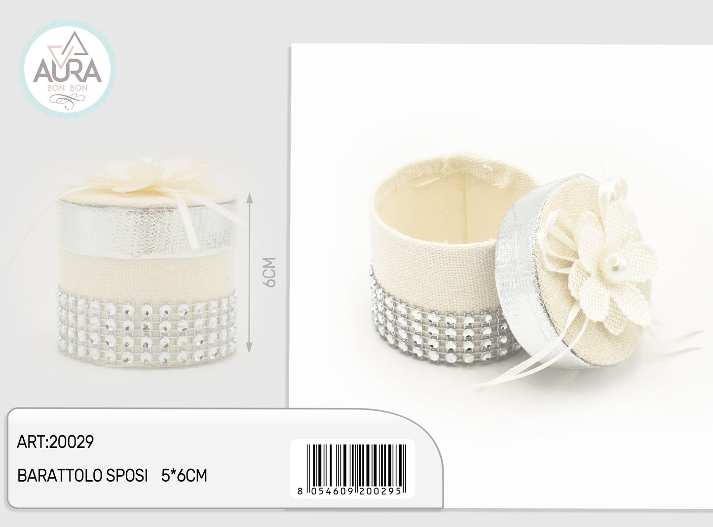 barattolo sposi 5x7cm