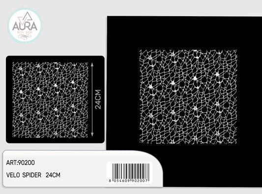 Velo spider quadrato 25pz bianco