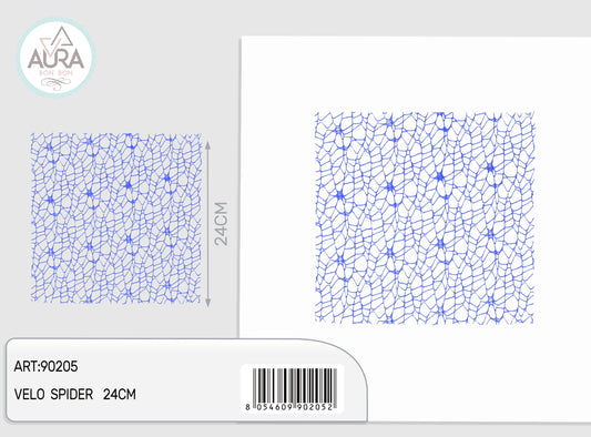 Velo spider quadrato 25pz blu