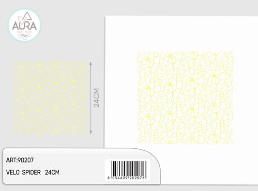 Velo spider quadrato 25pz giallo