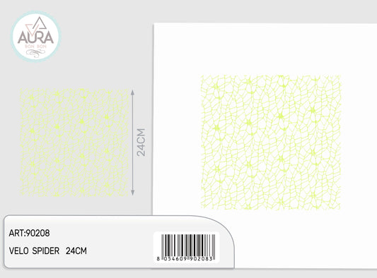 Velo spider quadrato 25pz verde chiaro