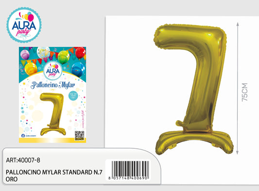 palloncini mylar standard n.7 oro